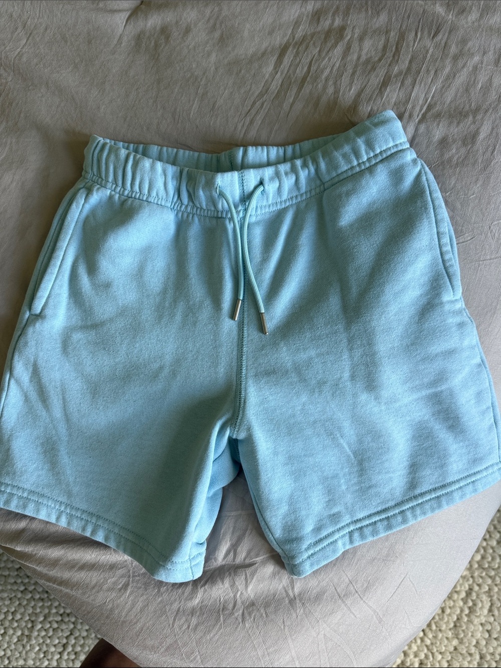 Boys small Light Blue Casual Drawstring Shorts foot locker
